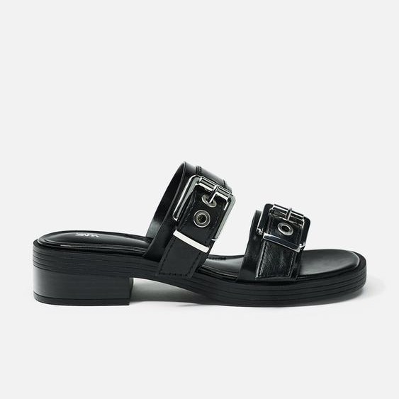 Flat Buckled Sandals